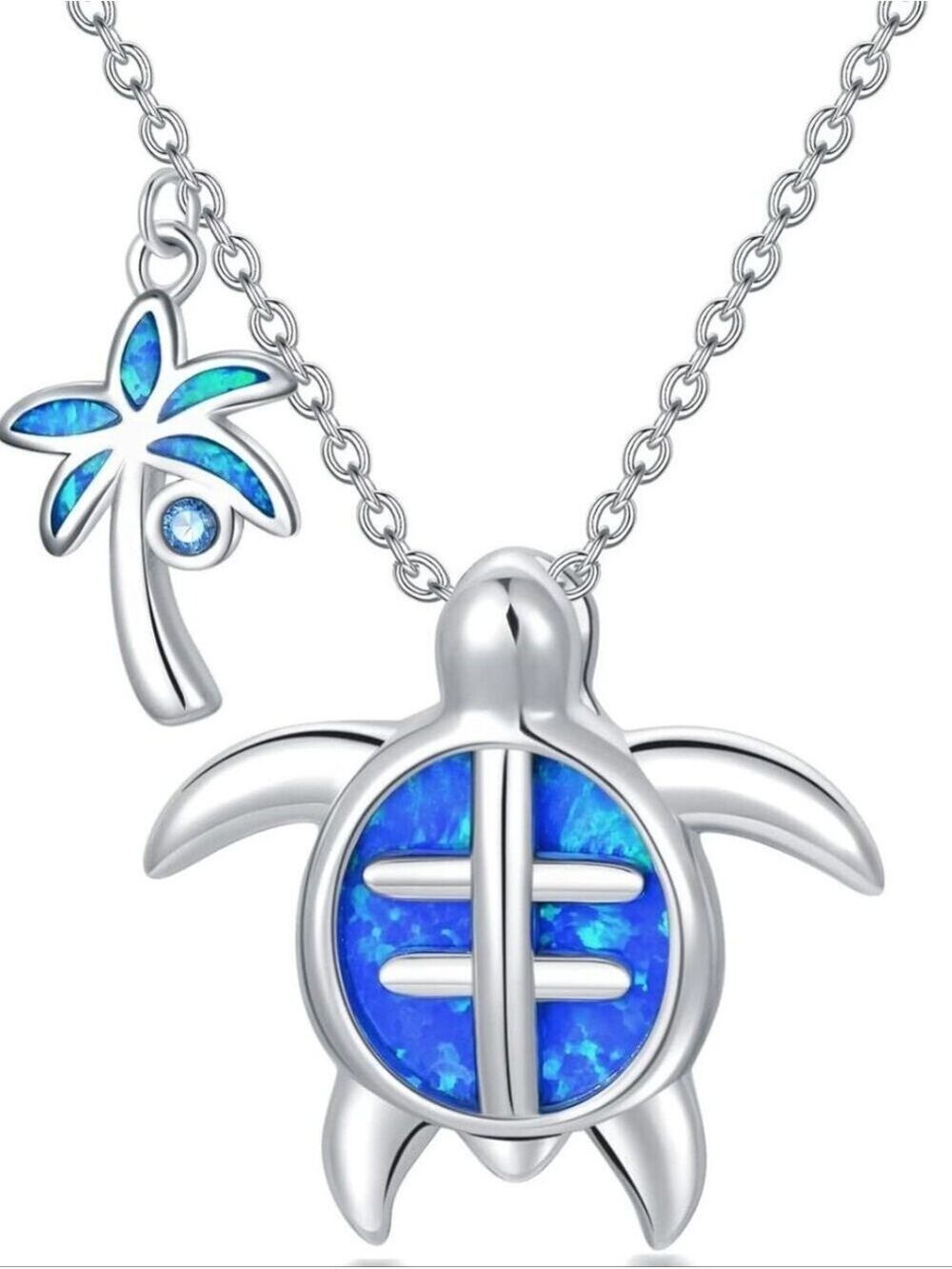 Sterling Silver Sea Turtle Necklace